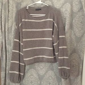 ❣️ American Eagle Striped Crop Sweater